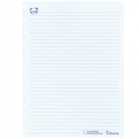 Bloco refil grande by Luluca pautado 90g com 50 folhas - CIRG4042 - Caderno Inteligente