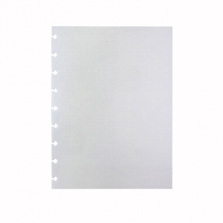 Bloco refil médio pontilhado linha branca 90g com 50 folhas - CIRM3018 - Caderno Inteligente