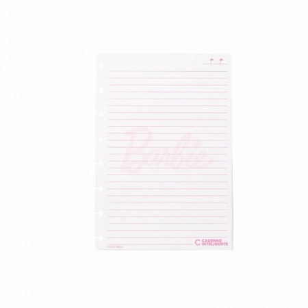 Bloco refil A5 Barbie pautado 90g com 50 folhas - CIRA2031 - Caderno Inteligente