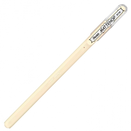 Caneta gel 1.0mm Mattehop Branco Marfim - Pentel