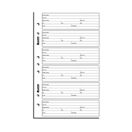 Refil índice telefônico 1702 - com 25 folhas - Chies
