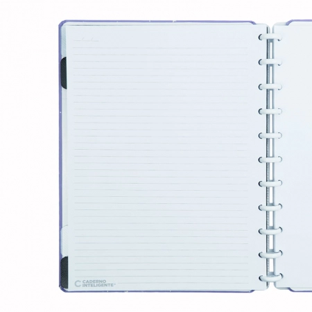 Caderno inteligente grande Purple Galaxy by Gocase - CIGD4163