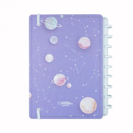 Caderno inteligente médio Purple Galaxy by Gocase - CIMD3143