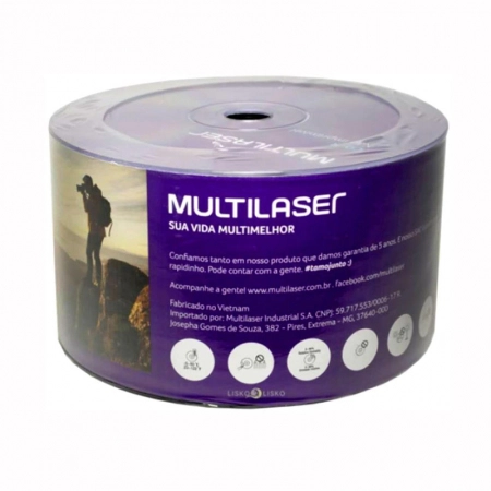 CD-R Shrink 700MB 52x com 50 unidades CD051 - Multilaser