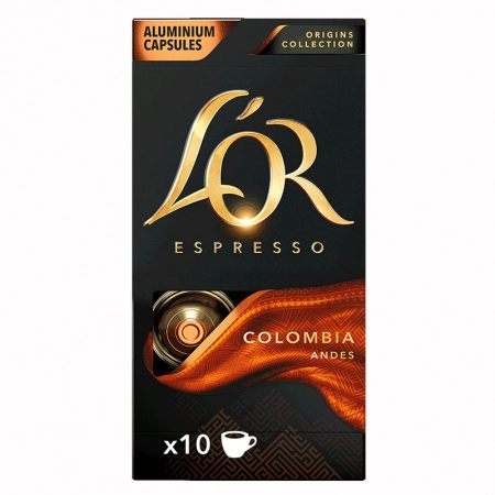 Cápsula de café espresso Colombia 10 unidades - L