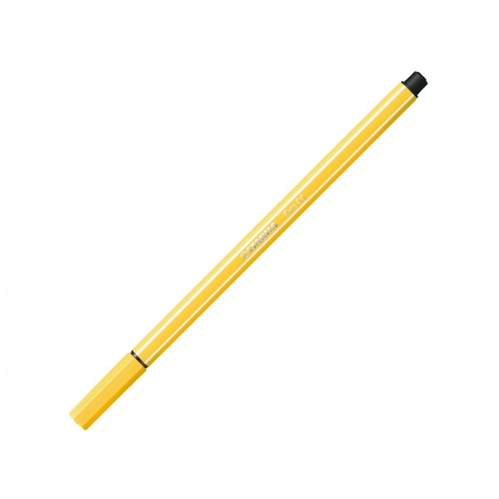 Caneta hidrográfica Ponta Sintética 68/44 - Amarelo - Stabilo