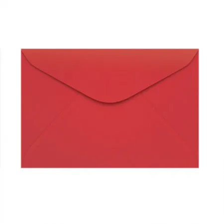 Envelope Color Plus Vermelho 72x108mm - caixa com 100 unidades - Scrity