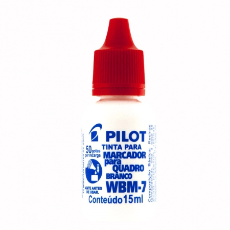 Tinta para pincel quadro branco WBM-7 Vermelho 15ml - Pilot