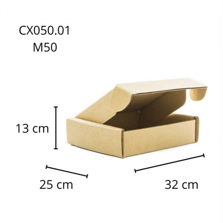Caixa de papelão multiuso M50 32X25X13cm - Scrity