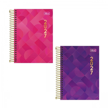 Agenda executiva espiral diária 1/4 Spot Feminina 187x129mm 2027 - Tilibra
