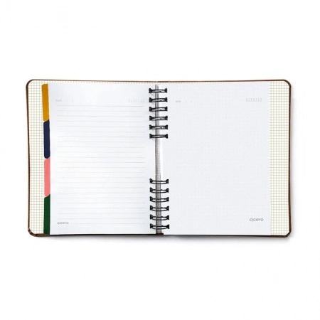 Caderno organizador duo 14x21 Clássica Caramelo - Cicero