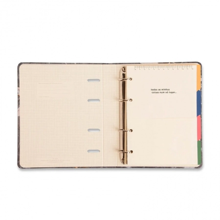 Caderno argolado criativo A5 office duo Clássica Verde Oliva - Cicero