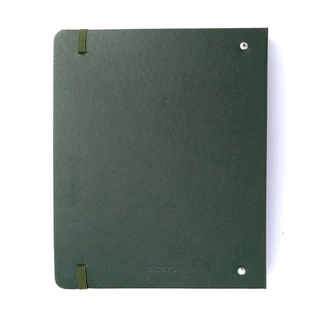Caderno argolado criativo A5 office duo Clássica Verde Oliva - Cicero