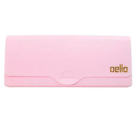 Estojo escolar plástico simples - Linho Serena - Rosa pastel - 8800.WP - Dello