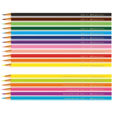 Lápis de cor 12 cores + 6 neon 120112+6N - Faber-Castell