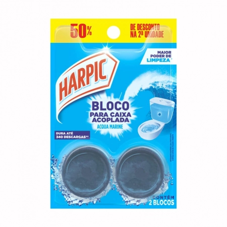 Harpic para caixa acoplada Acqua Marine 50g com 2 unidades - Reckitt