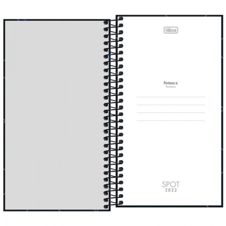 Agenda executiva espiral semanal bolso Spot 167x89mm 2026 - Tilibra