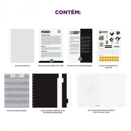 Caderno inteligente grande Santos - CIGD4307