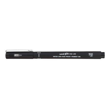 Caneta Nankin Uni Pin fine line 0.3 - Preto - Mitsubishi
