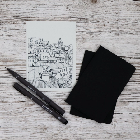 Caneta Nankin Uni Pin fine line 0.5 - Preto - Mitsubishi