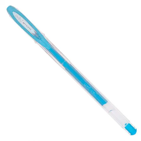 Caneta gel metálica signo 0.7mm - UM-120NM - Azul Claro - Uni-ball