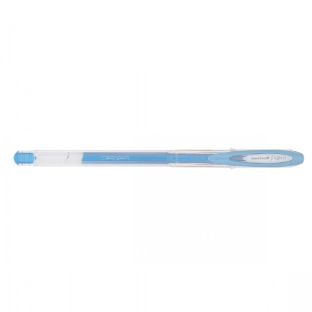 Caneta gel metálica signo 0.7mm UM-120NM - Azul Claro - Uni-ball