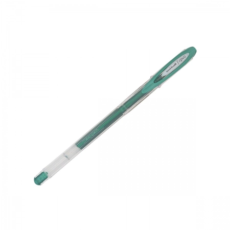 Caneta gel metálica signo 0.7mm UM-120NM - Verde - Uni-Ball