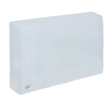 Pasta com aba elástico ofício lombo 50mm - transparente cristal - CX050S/CR - Yes