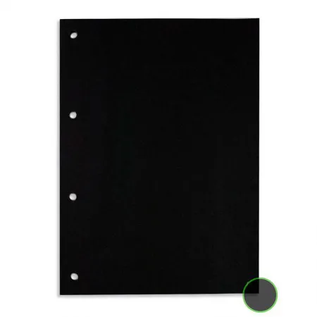 Bloco para fichário universitário sem pauta Preto 4 furos 30 fls - Nali