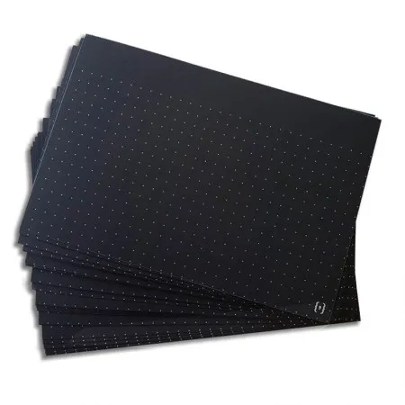 Ficha pontilhada preta 4x6 - pacote com 40 folhas - Nali