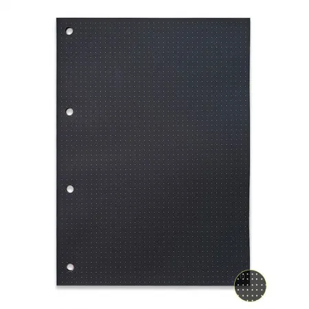 Bloco para fichário universitário pontilhado Preto 4 furos 30 fls - Nali