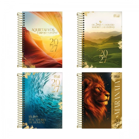 Agenda espiral diária Louvor 2027 - Tilibra