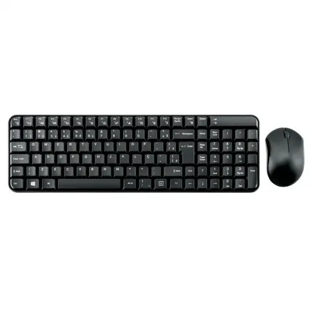 Teclado e mouse sem fio USB 2.4Ghz Preto multimídia - TC183 - Multi