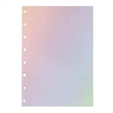 Bloco refil A5 Rainbow pautado linha branca 120g com 30 folhas - CIRA2022 - Caderno Inteligente