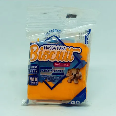Massa de Biscuit 90g - Laranja - Polycol