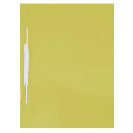 Pasta com grampo trilho ofício plástica Amarela 1039AM ACP