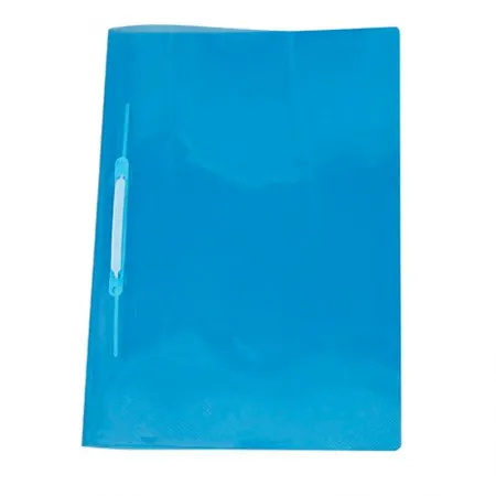 Pasta com grampo trilho ofício plástica Azul 1039AZ - ACP