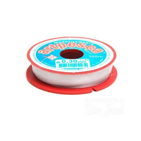 Fio de nylon médio 0,30mm com 100 metros - Artpesca