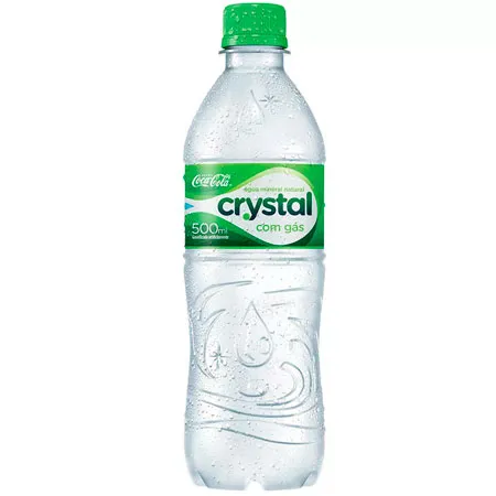 Água mineral com gás 500ml - Crystal