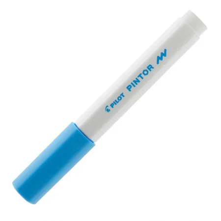 Pincel marcador Pintor ponta fina 1.0mm - azul claro - Pilot