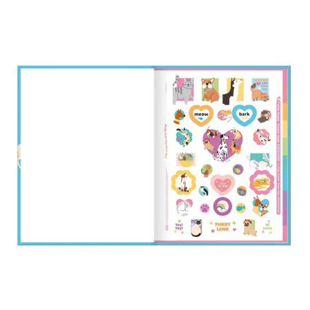 Caderno brochurão capa dura universitário 1x1 80 folhas Hug Me - Tilibra