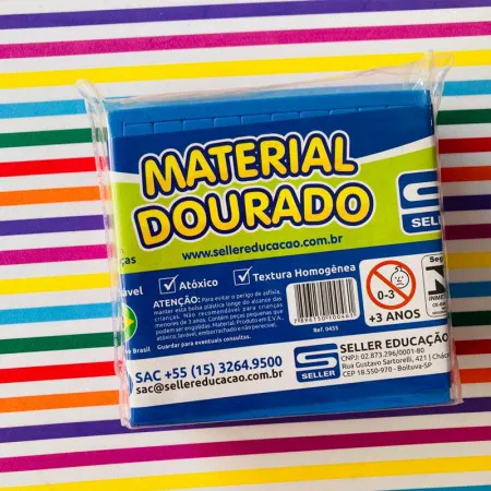 Material dourado do aluno EVA - Seller