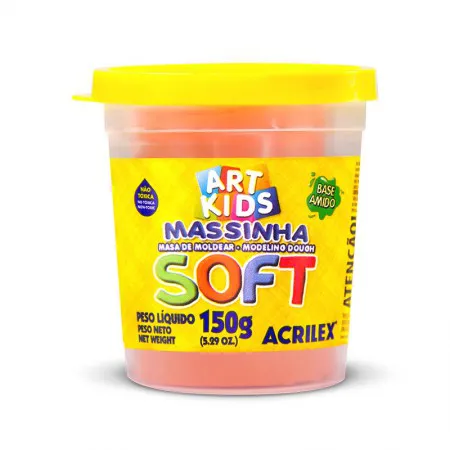 Massa de modelar Soft 150g Laranja 105 - Acrilex