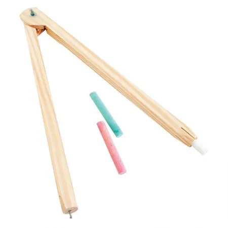 Compasso de madeira para giz 40cm - 8282 - Stalo