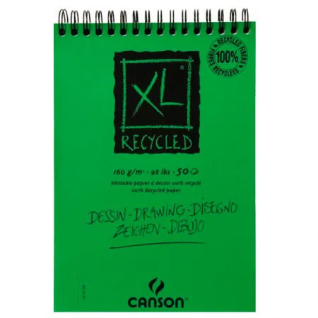 Bloco Reciclado XL espiral A3 160gr - com 50 folhas - Canson
