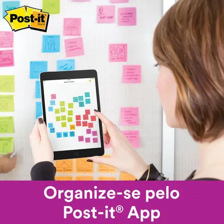 Bloco de notas super adesivas Post-it refil Verde Sorte 76x76mm 90 folhas - 3M