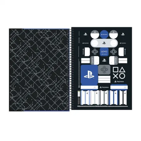 Caderno espiral capa dura universitário 10x1 160 folhas PlayStation - Tilibra