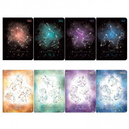 Caderno grampeado capa flexível 1/4 32 folhas Magic - Tilibra