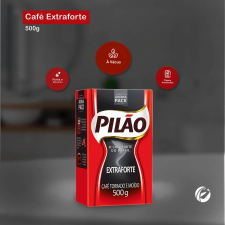 Café em Pó Extra Forte 500g vácuo - Pilão