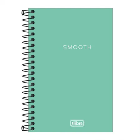 Caderneta capa plástica sem pauta 1/8 80 folhas Neon Azul Turquesa - Tilibra